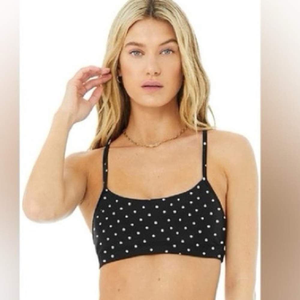 ALO Yoga Airlift Intrigue Polka Dot Bra